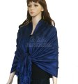 (image for) Braided Paisley Pashmina Navy