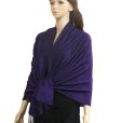 (image for) Braided Paisley Pashmina Eggplant