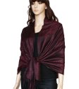 (image for) Braided Paisley Pashmina Burgundy / Black