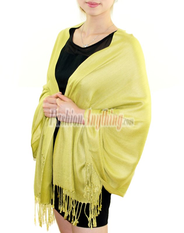 Silky Soft Solid Pashmina Scarf Mustard
