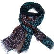 (image for) Lavish leopard print scarf multi-color