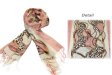 (image for) Lavish chain print scarf pink