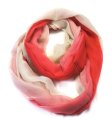 (image for) Lavish infinity gradient print scarf pink