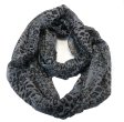 (image for) Lavish infinity leopard print scarf grey