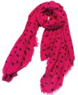 (image for) Lavish mini heart print scarf hot pink