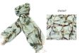 (image for) Lavish chain print scarf green