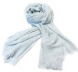 (image for) Lavish dot print scarf baby blue