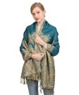 (image for) Big Paisley Thicker Pashmina Turquoise