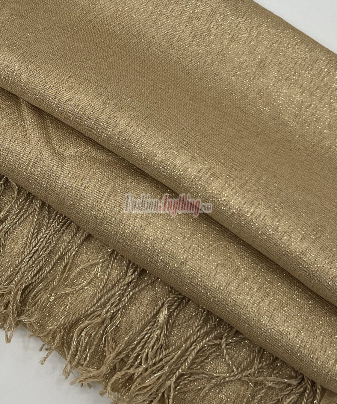 (image for) Metallic Solid Sheer Scarf Gold