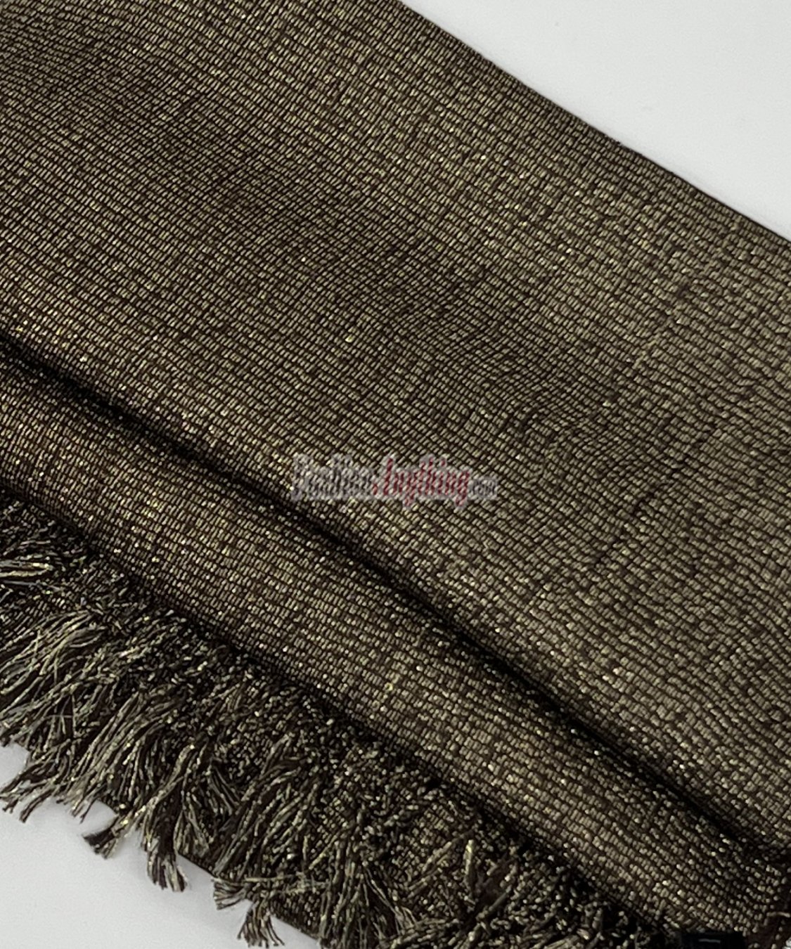 (image for) Metallic Solid Sheer Scarf Brown