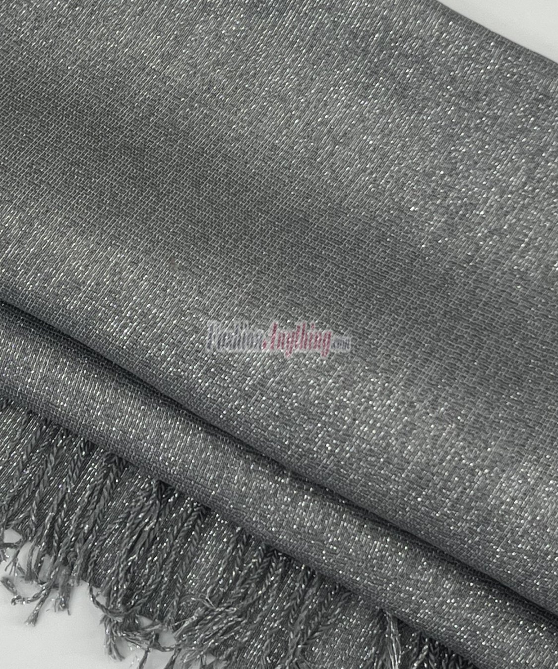 (image for) Metallic Solid Sheer Scarf Grey