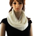 (image for) Knitted Infinity Scarf Ivory