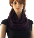 (image for) Knitted Infinity Scarf Purple