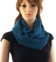 (image for) Knitted Infinity Scarf Teal