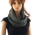 (image for) Knit Loop Scarf Dark Grey