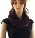 (image for) Knit Loop Scarf Purple