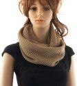 (image for) Knit Loop Scarf Brown