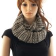 (image for) Stripe Knit Infinity Scarf Coffee