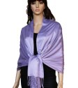 (image for) Satin Pashmina Wrap Lavender