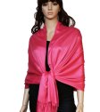 (image for) Satin Pashmina Wrap Fuchsia