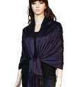 (image for) Satin Pashmina Wrap Eggplant