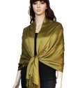 (image for) Satin Pashmina Wrap Olive