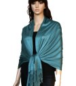 (image for) Satin Pashmina Wrap Cadet Blue