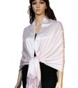 (image for) Satin Pashmina Wrap Pearl Pink